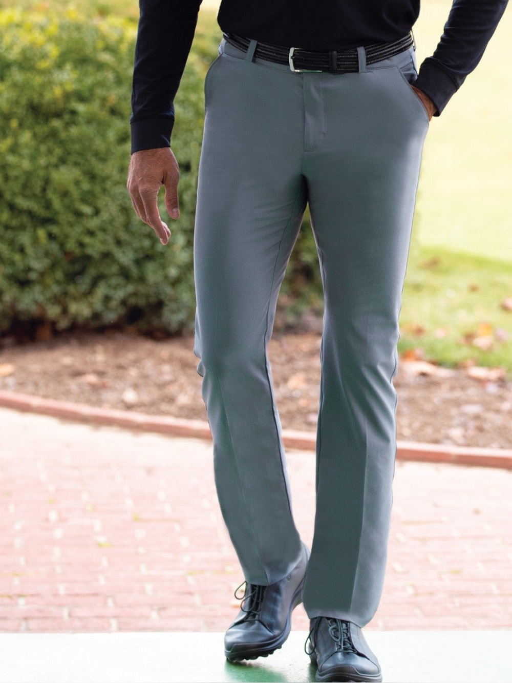 Greg Norman Collection Men's Slate Gray Dress Pants